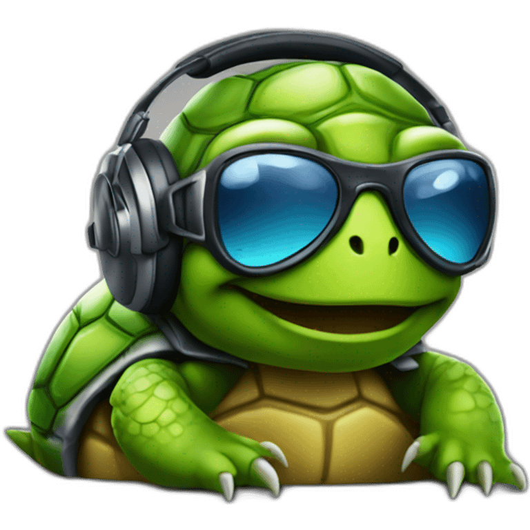 dj turtle emoji