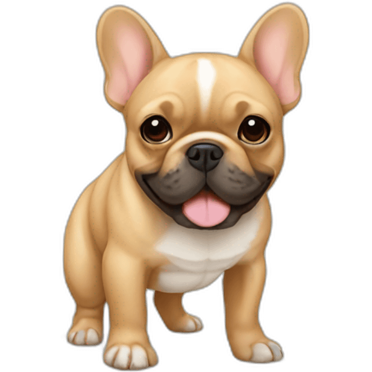 Tan french bulldog emoji