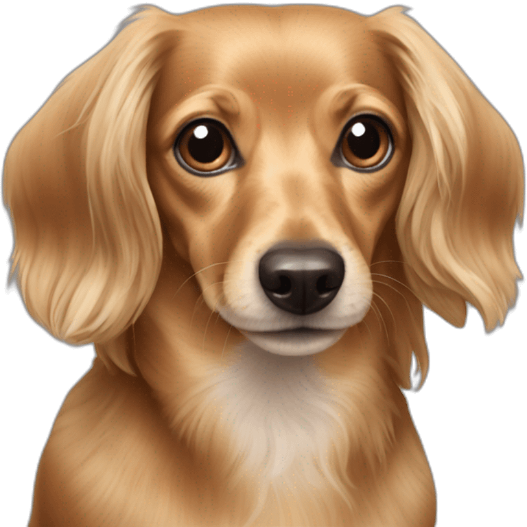 Long hair dachshund Chihuahua mix emoji