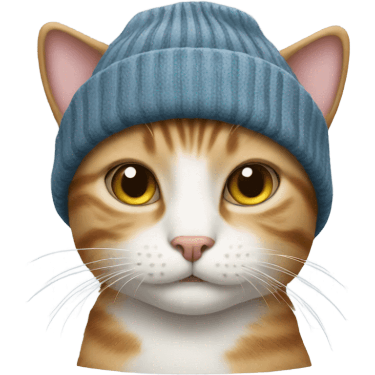 cat with beanie emoji