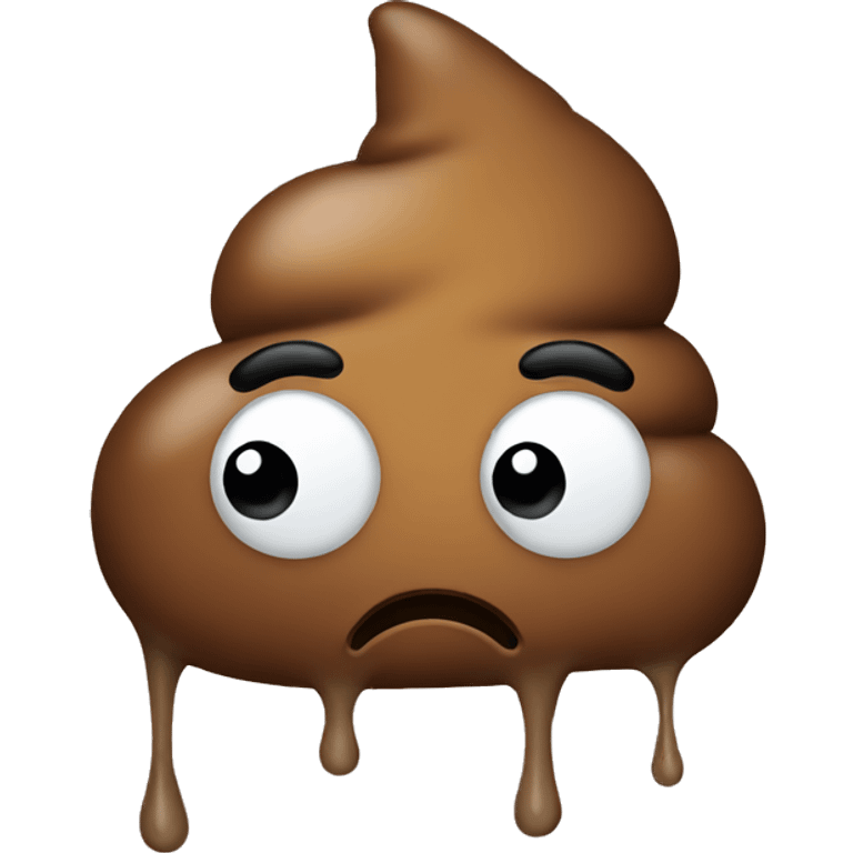 poop emoji crying  emoji