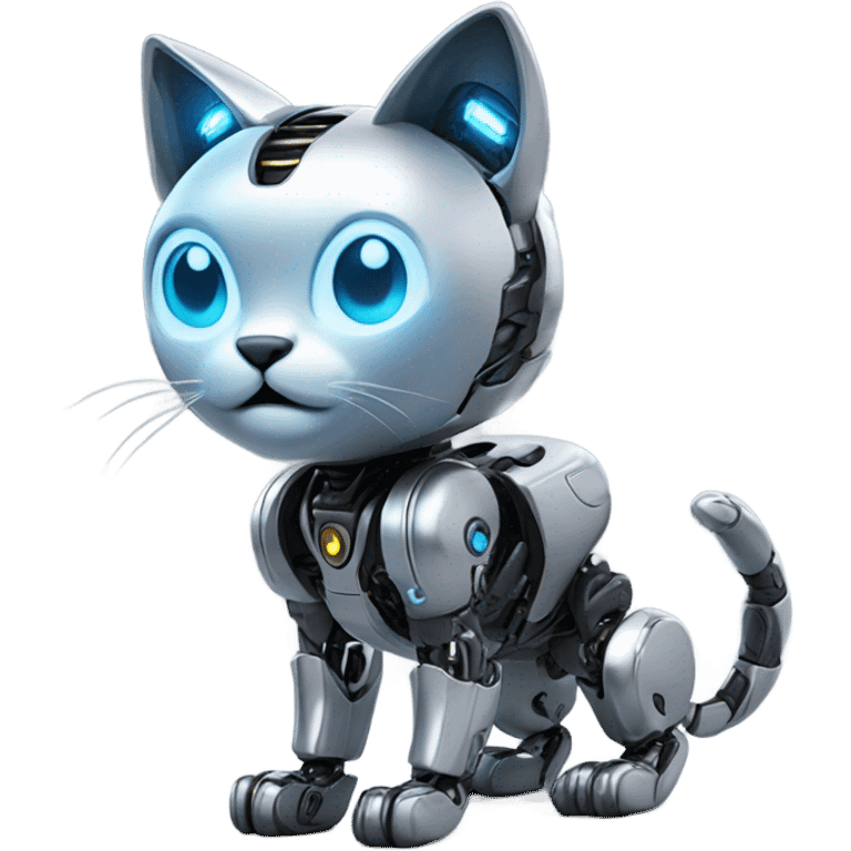 Robotic cat emoji