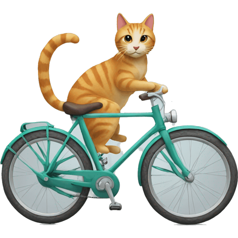 Bike with cat emoji