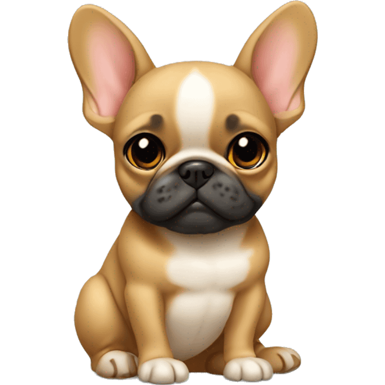 Fawn frenchie sitting emoji