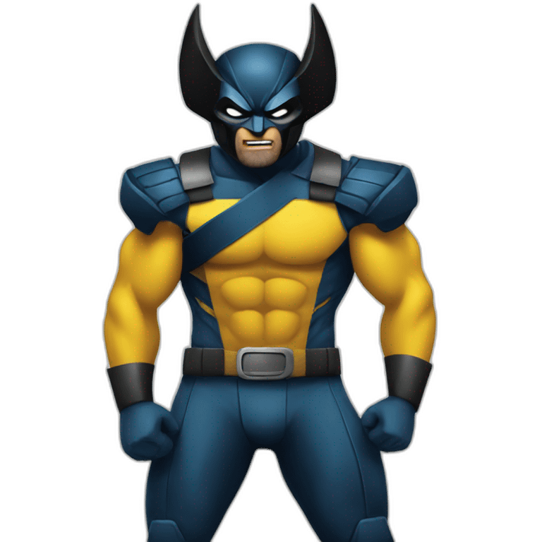 Wolverine wearing mask emoji