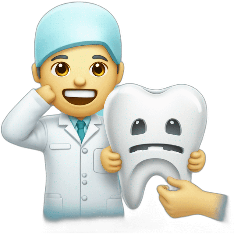 dentista quitando dientes emoji