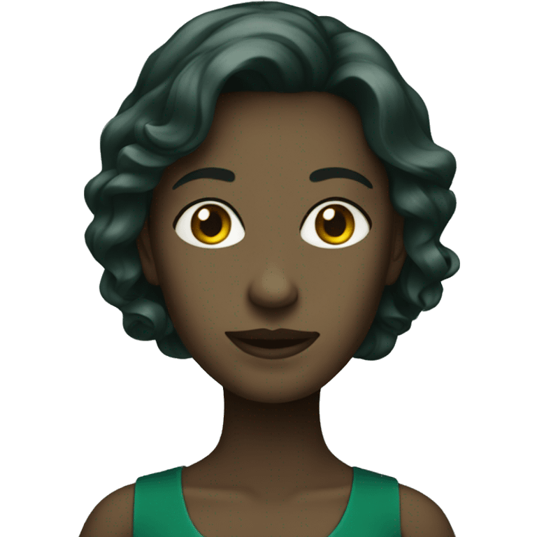 Dark green dress emoji