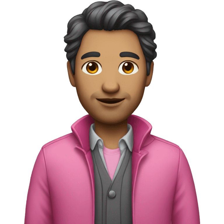 architect with dark hair and pink clothes emoji