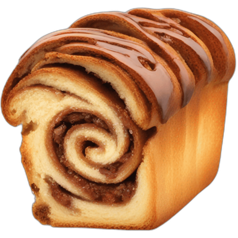 Cinnamon Babka slice with swirl emoji