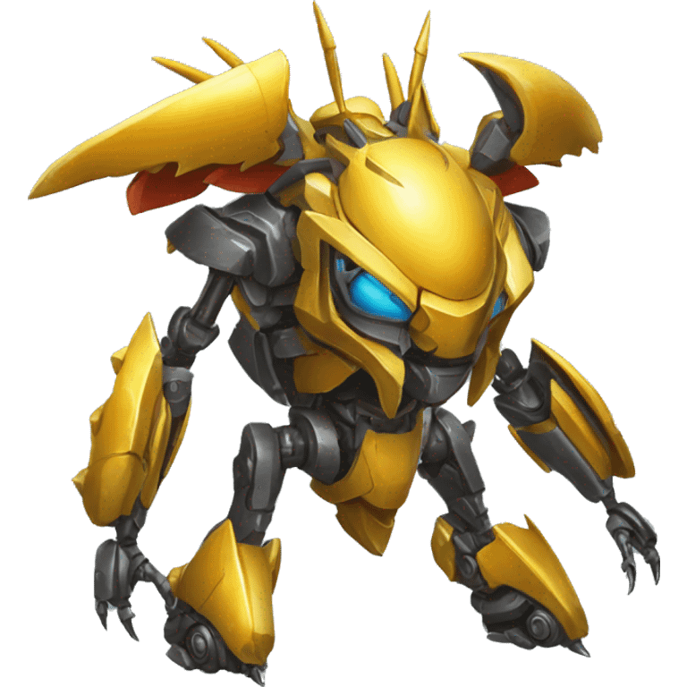 Spiky Medabot-Beetle-Dragon-Mecha emoji