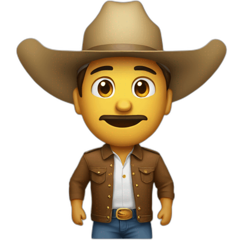 Benito con sombrero texano emoji