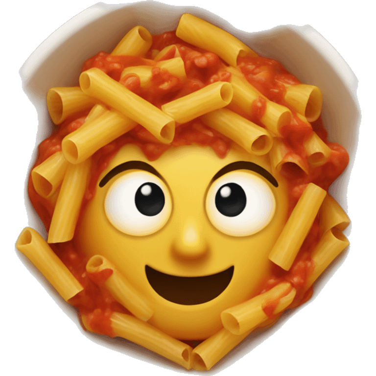 pasta with red sauce bowl emoji