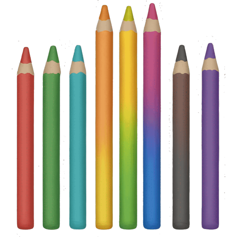 Rainbow crayons  emoji