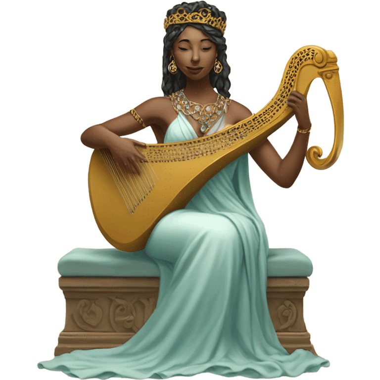 goddess with harp emoji