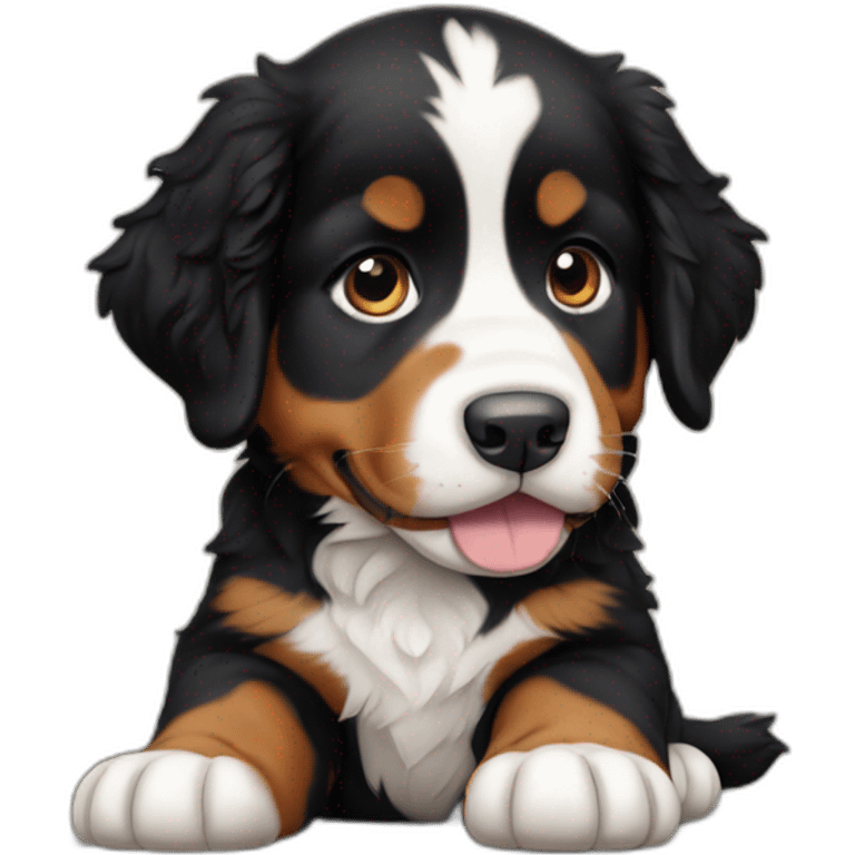 Bernese Mountain Dog puppy emoji