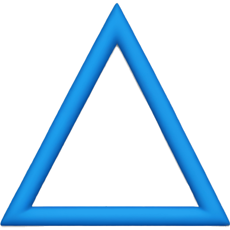 Blue triangle basic emoji