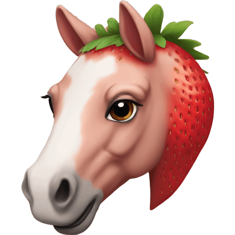 strawberry horse emoji