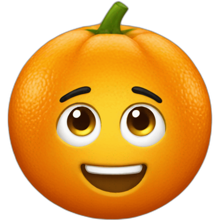 Conne orange emoji