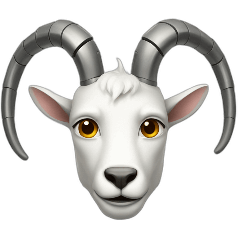 robot with goat horns emoji