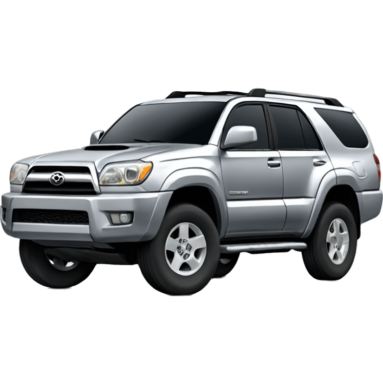 Toyota 4Runner 2005 silver  emoji