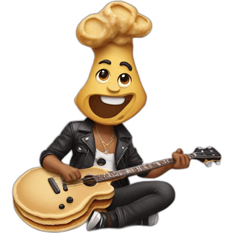 Rockstar pancake emoji