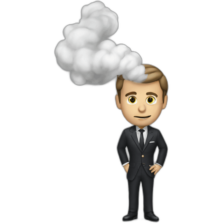 macron smoke emoji