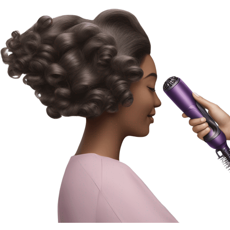 Dyson air wrap curls emoji