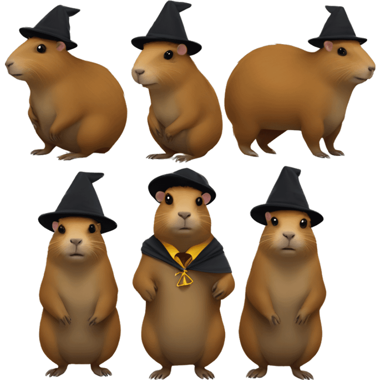 capybara in a harry potter costume emoji