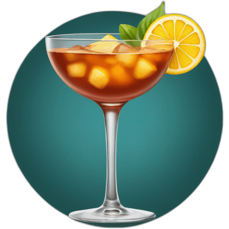 Old fashion cocktail emoji