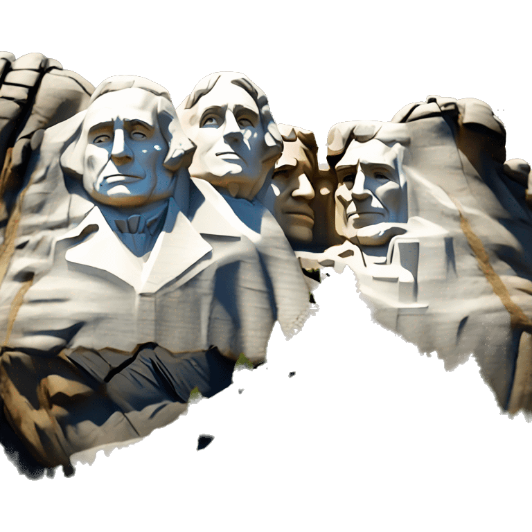 Mount Rushmore as an emoji emoji