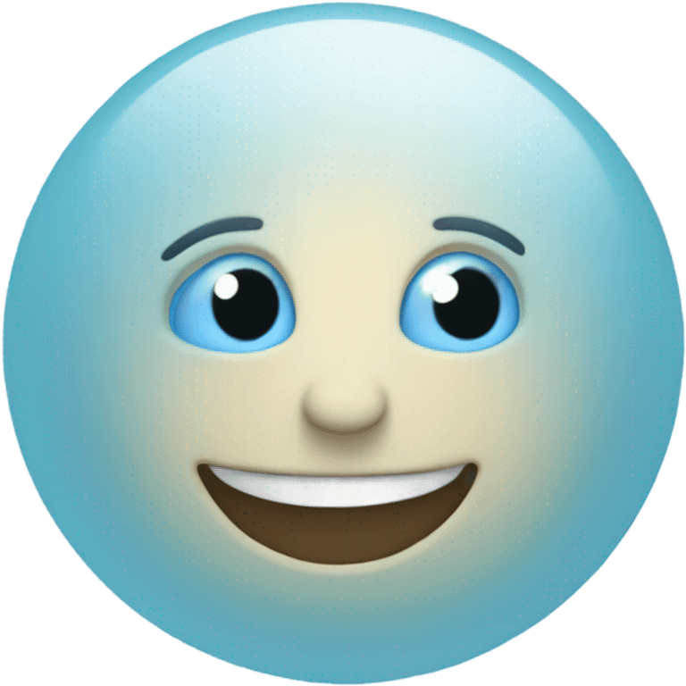 Light blue moon with stars  emoji