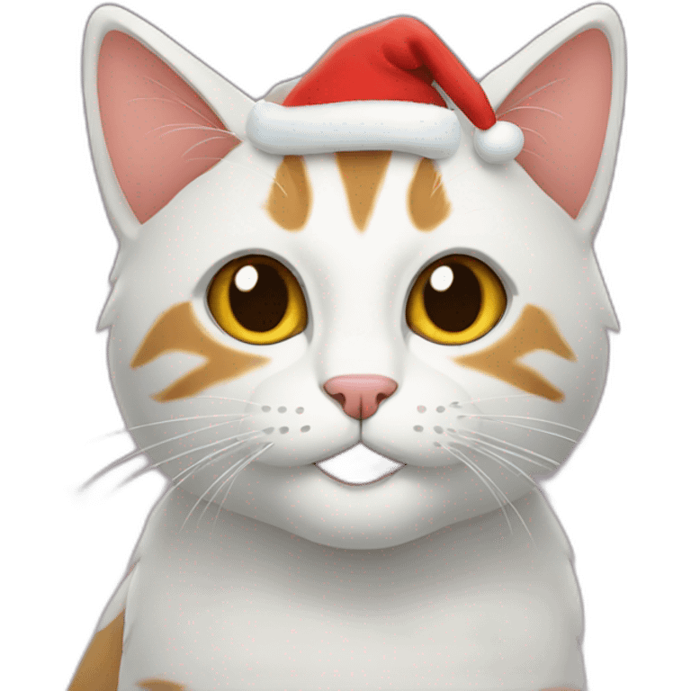 Cat christmas emoji