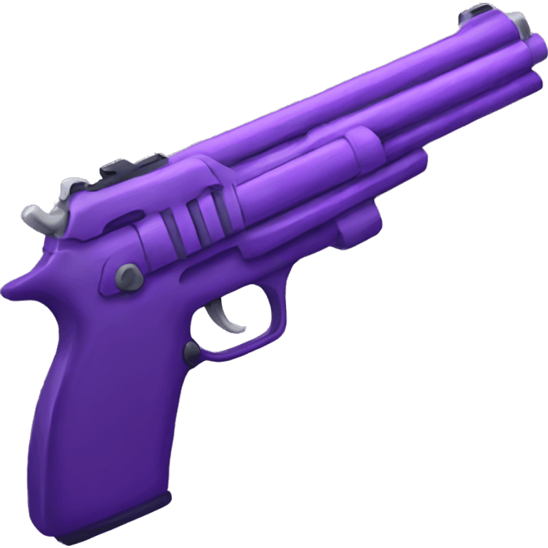 purple gun emoji