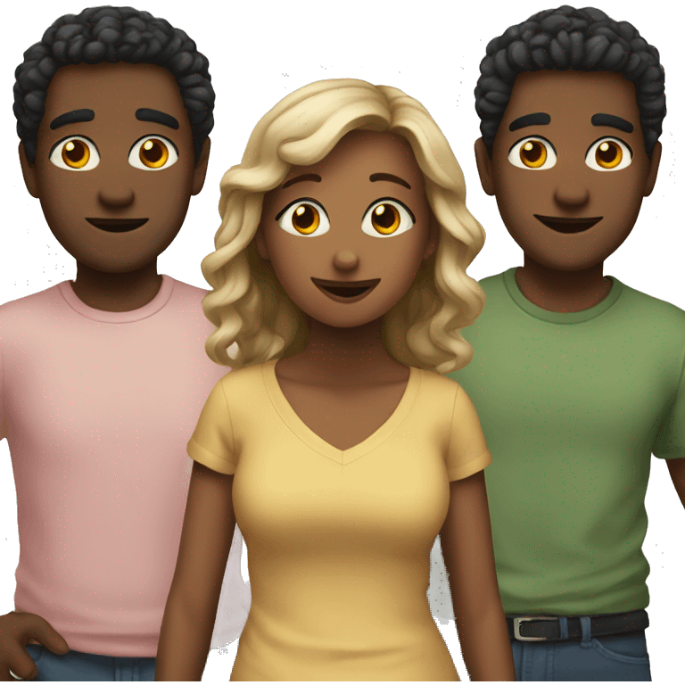 3 friends emoji