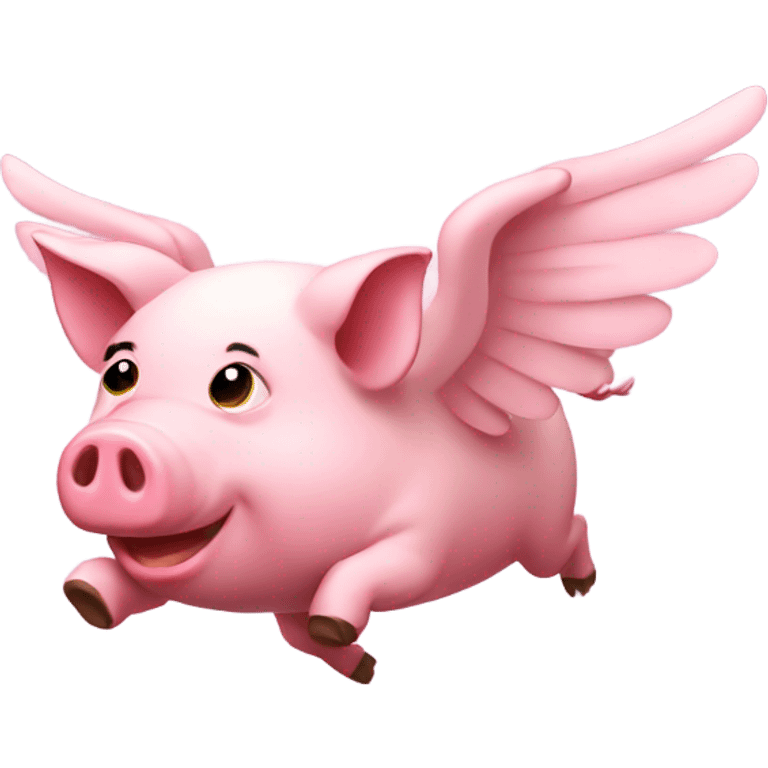 Flying pig emoji