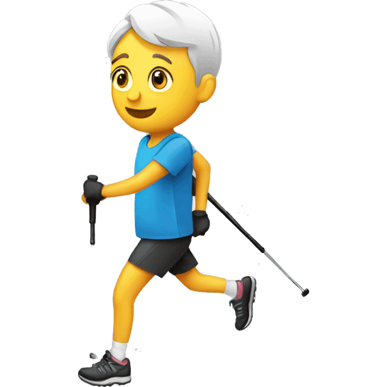 Nordic walking emoji