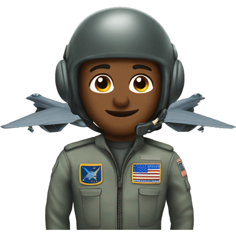 fighter jet pilot emoji