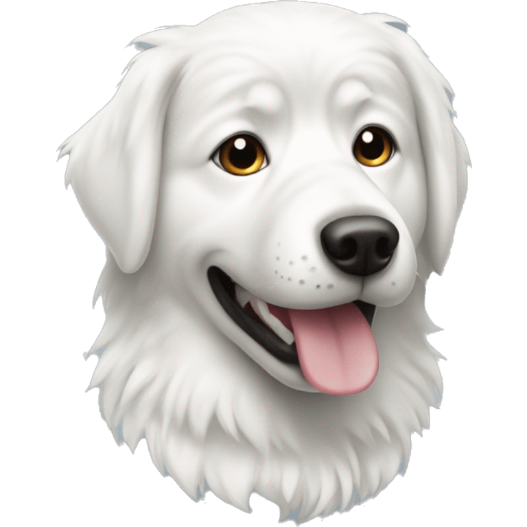 White Eskimo dog emoji