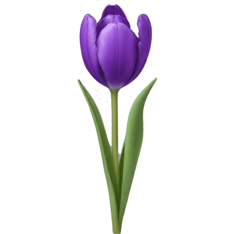 Purple tulip emoji