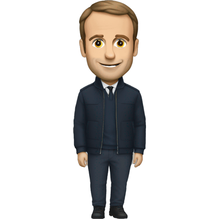 Macron en pull emoji