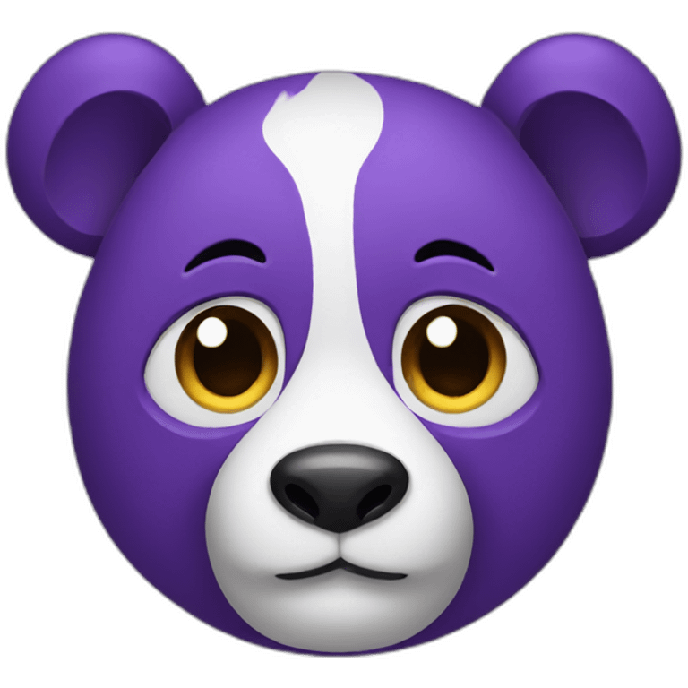 purple panda emoji