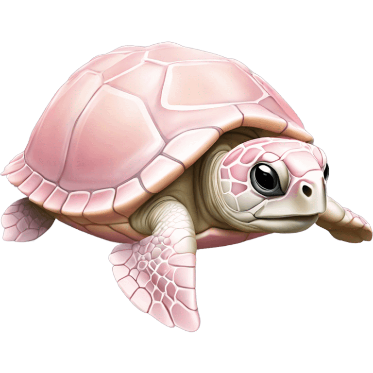 realistic light pink sea turtle emoji