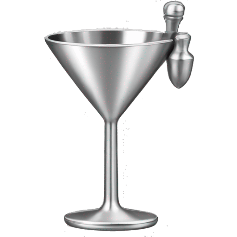 stainless steel cocktail jigger emoji