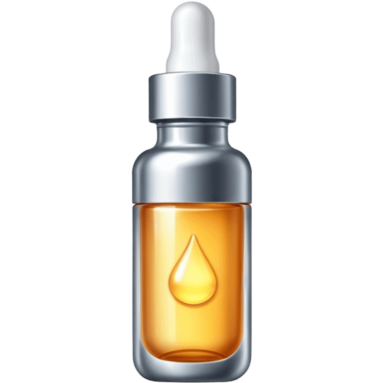 Glowy serum in metallic bottle emoji