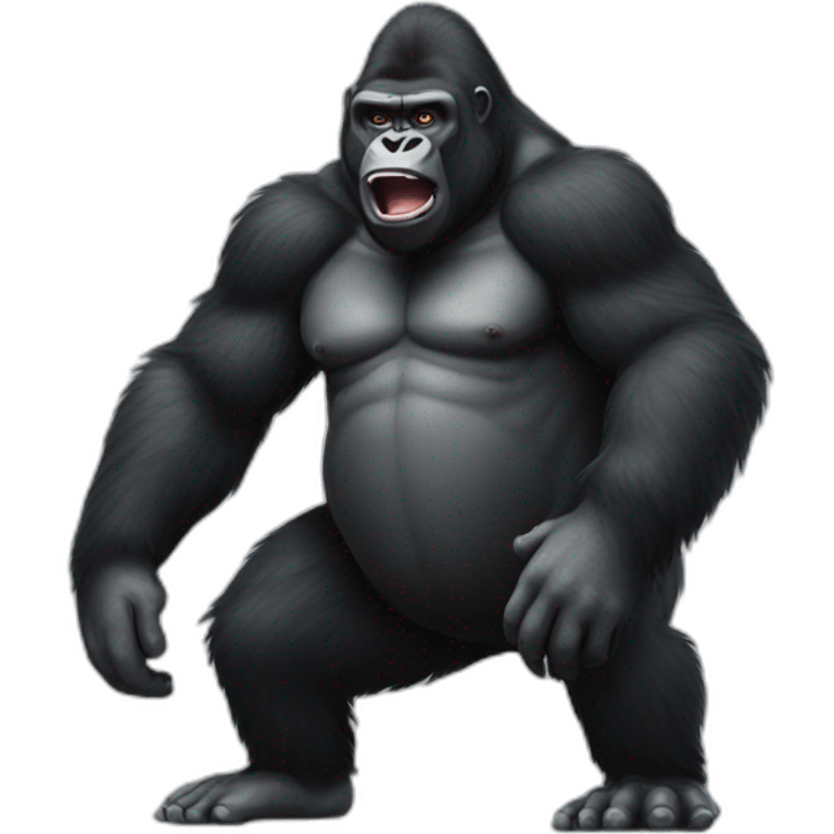 Gorilla body fart emoji