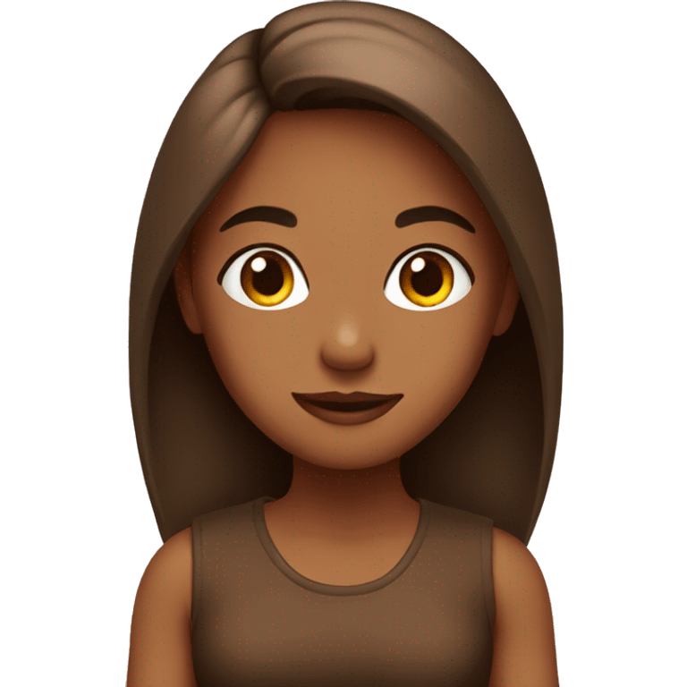 brown girly  emoji