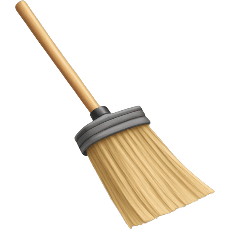 Beige broom emoji