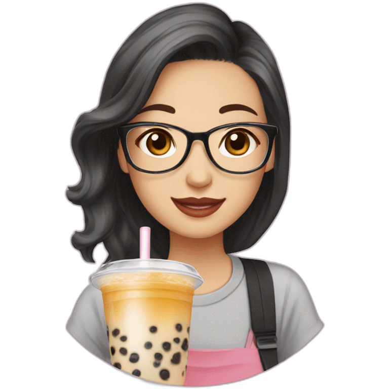 Bubble tea blogger emoji