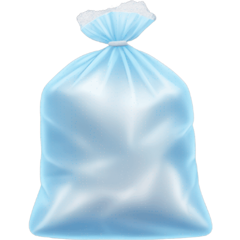 Small plastic bag with salt emoji