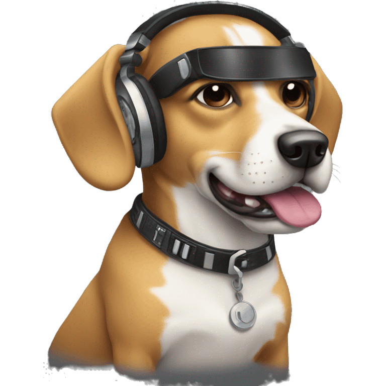 Dj dog emoji